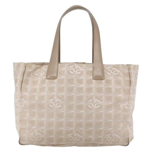 Chanel Travel Line Tote Nylon, BEIGE, NYLON, Tote bag