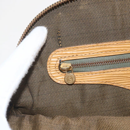 Fendi Vintage Zucca Handbag Zucca, BROWN, CANVAS, Handbag