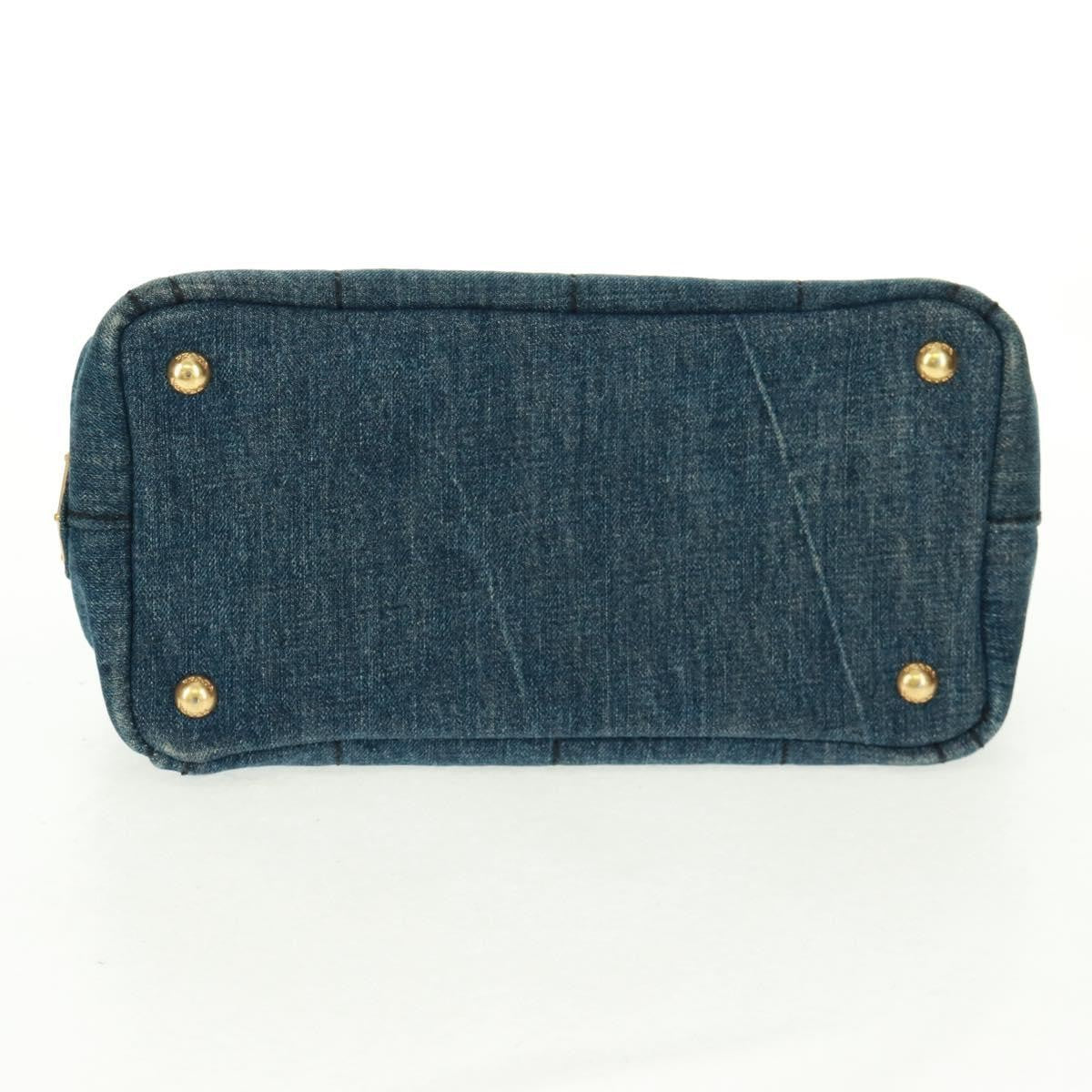 Prada Canapa Tote Denim, BLUE, DENIM_JEANS, Tote bag