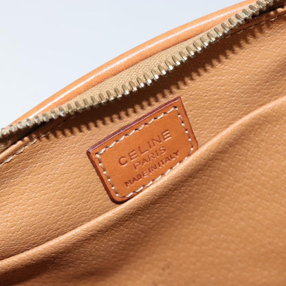 Celine Macadam Pochette Canvas and Leather, Brown, Canvas, Clutch