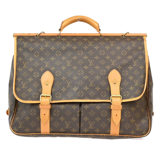 Louis Vuitton Sac Chasse Hunting Bag Monogram Canvas, Brown, Canvas, Travel Bag