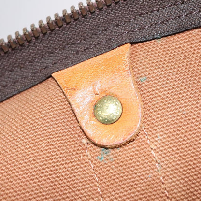 Louis Vuitton Keepall Bag Monogram Canvas, BROWN, CANVAS, Travel bag