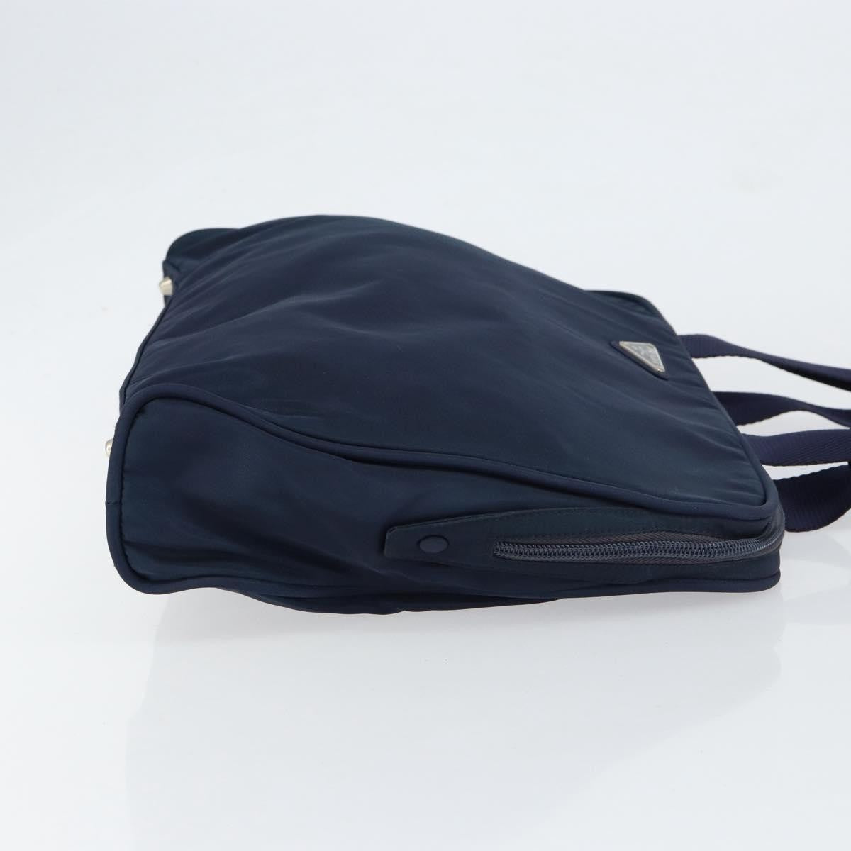Prada Zip Around Tote Tessuto, Navy, Nylon, Handbag