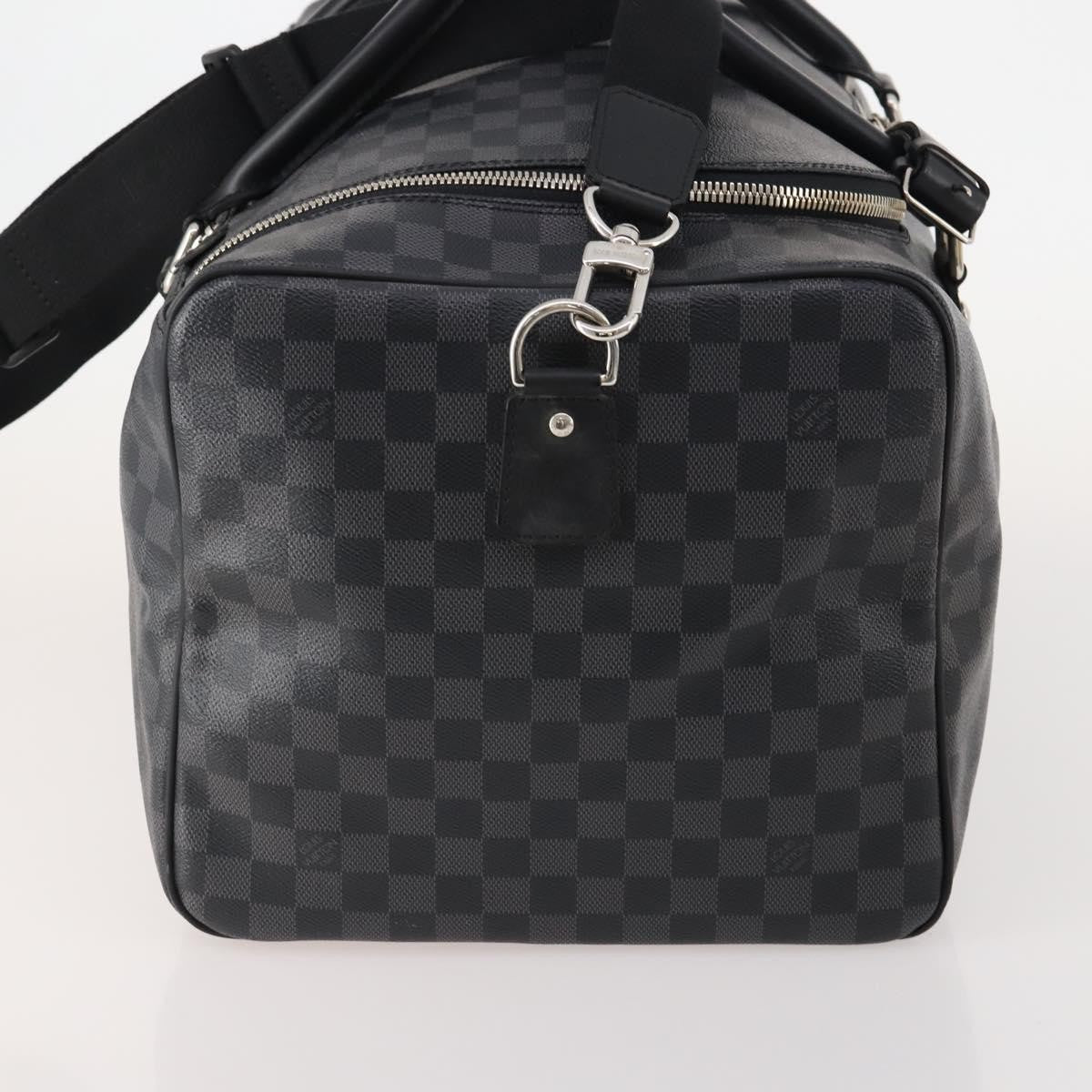 Louis Vuitton Roadster Duffle Bag Damier Graphite, Gray, Canvas, Travel Bag