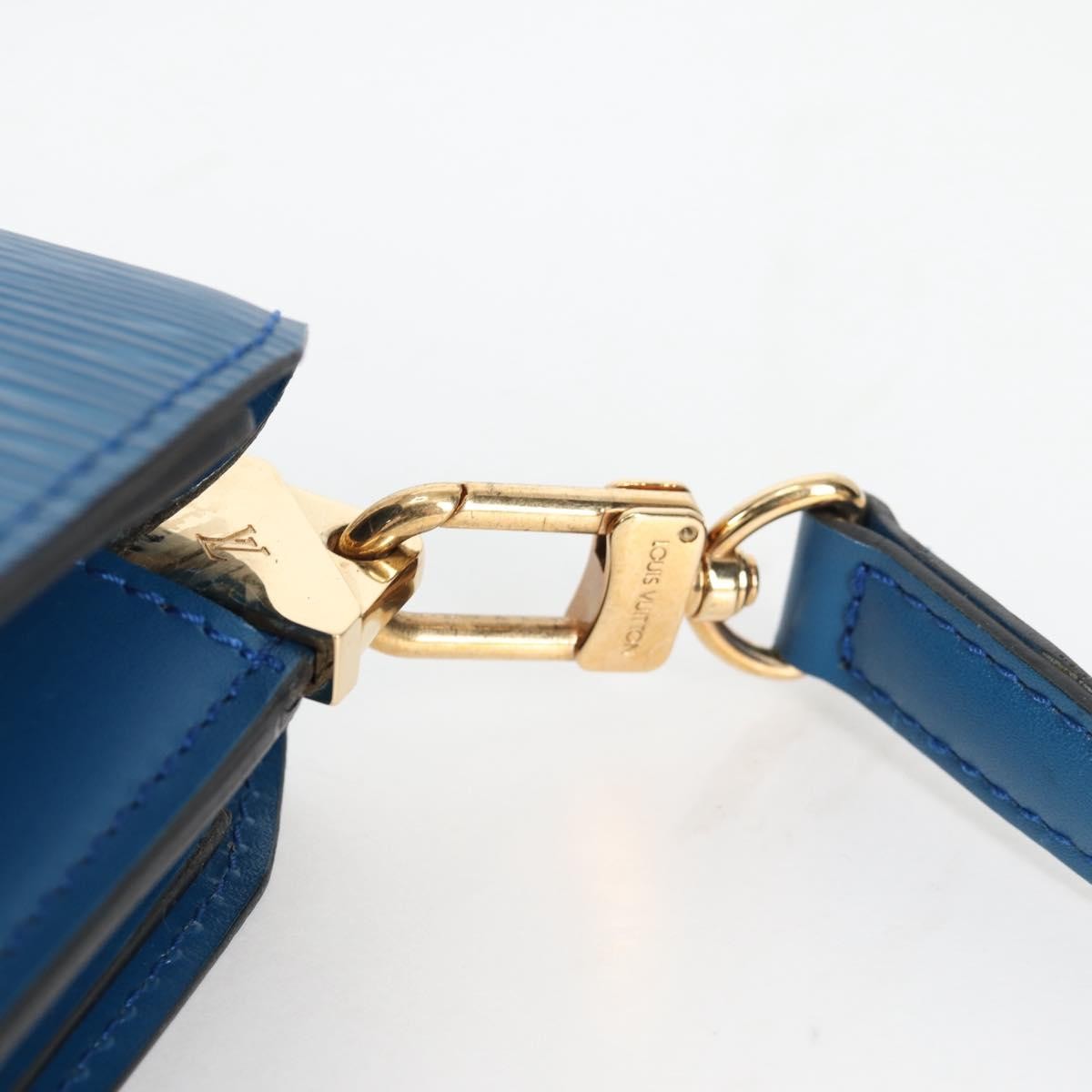 Louis Vuitton Grenelle Shoulder Bag Epi Leather, BLUE, LEATHER, Shoulder bag