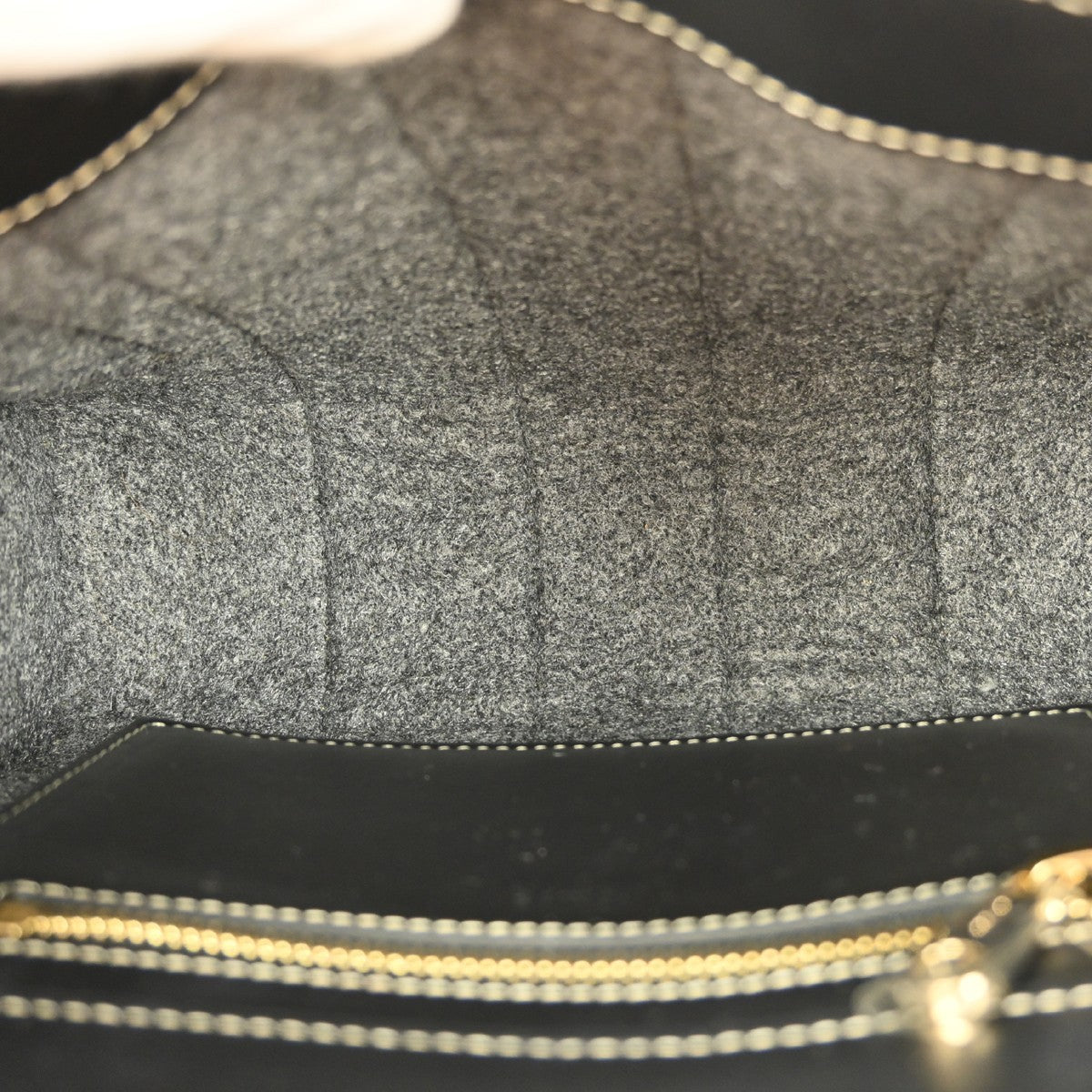 Chloe Woody Convertible Tote Recycled Felt with Leather and Canvas, GRAY, CANVAS, Tote bag