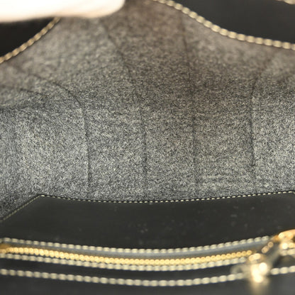 Chloe Woody Convertible Tote Recycled Felt with Leather and Canvas, GRAY, CANVAS, Tote bag