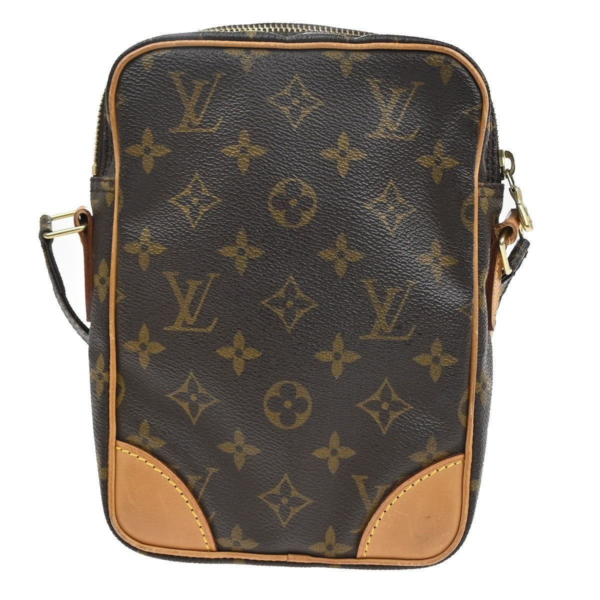 Louis Vuitton Danube Handbag Monogram Canvas, Brown, Canvas, Shoulder Bag