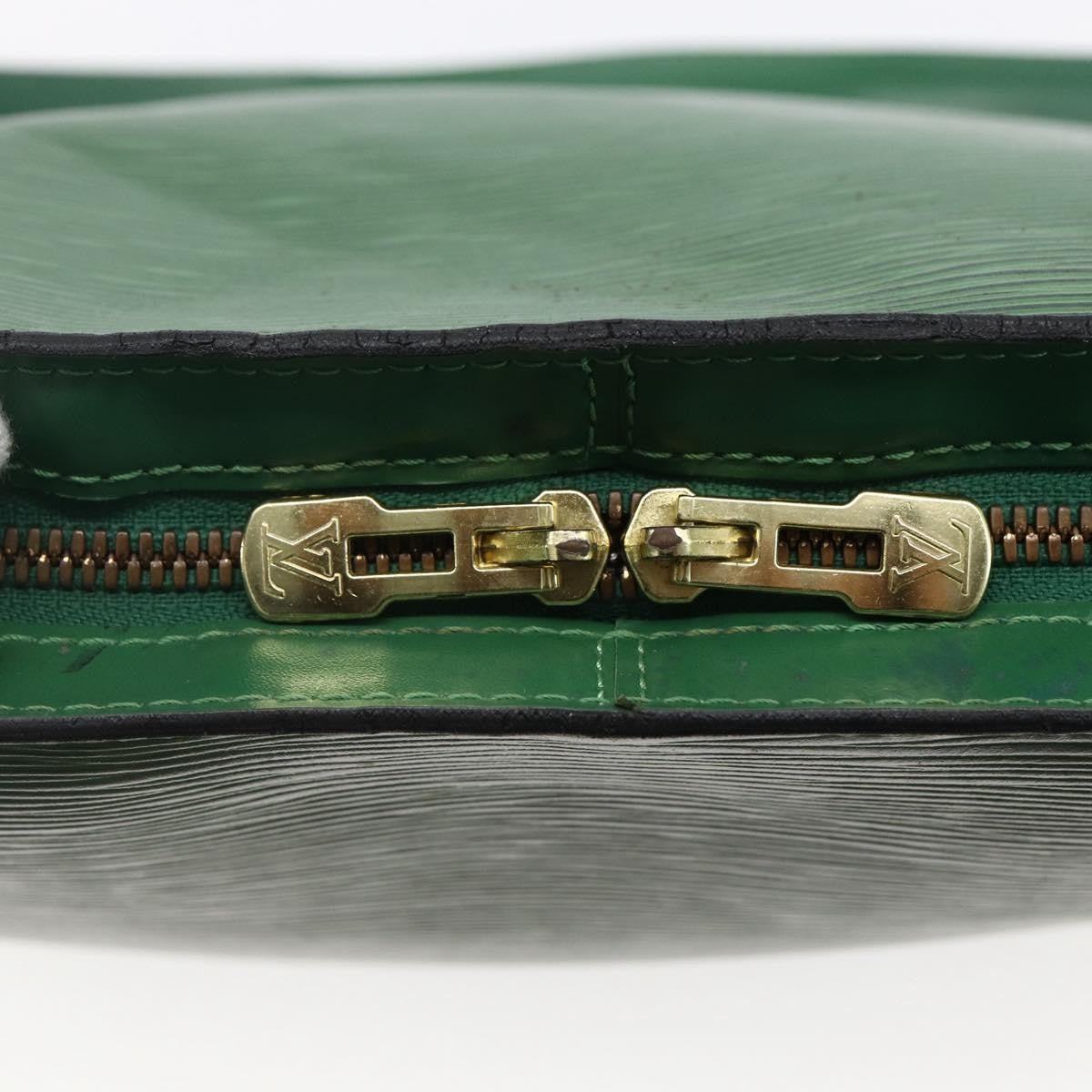 Louis Vuitton Lussac Handbag Epi Leather, GREEN, LEATHER, Handbag