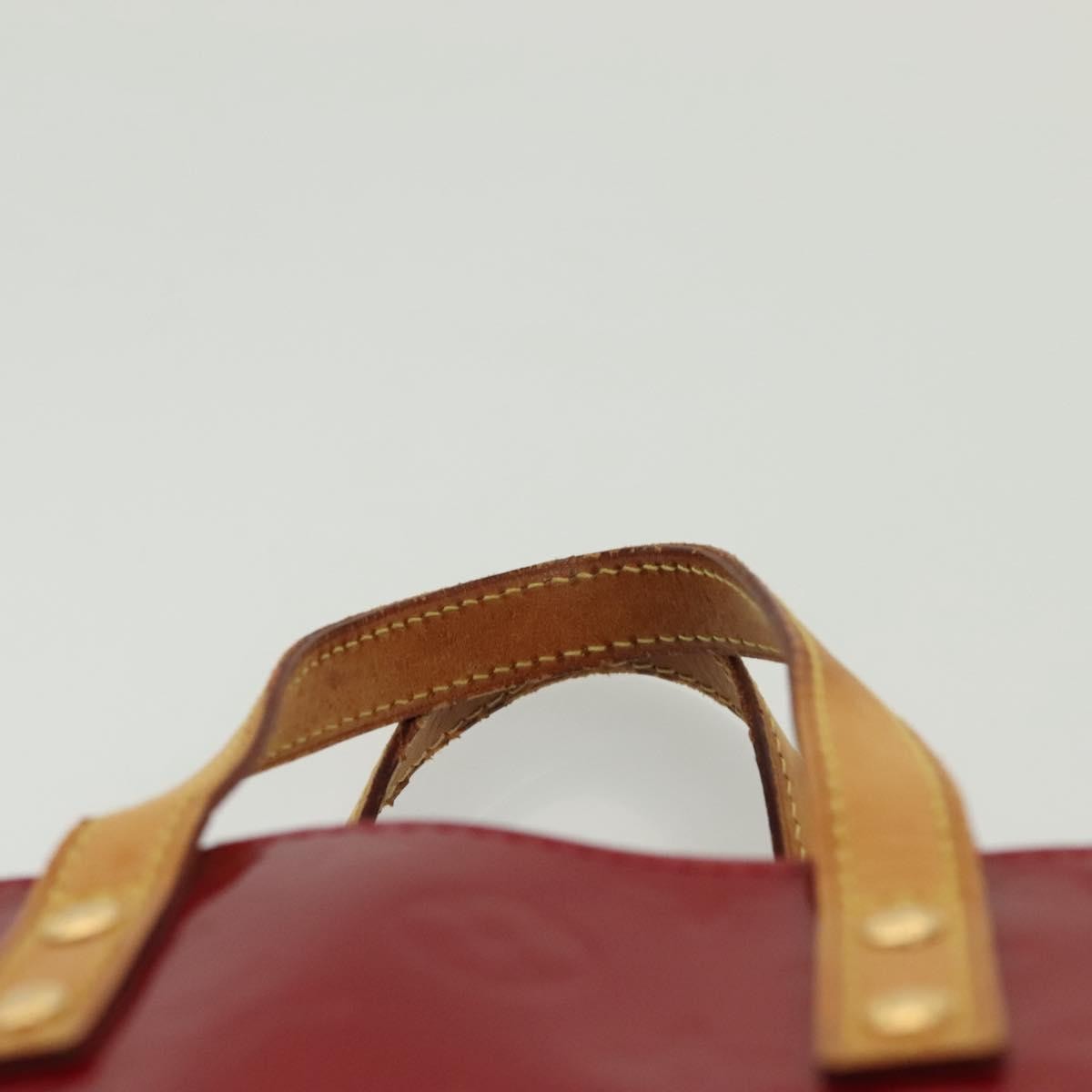 Louis Vuitton Reade Handbag Monogram Vernis, RED, PATENT_LEATHER, Handbag