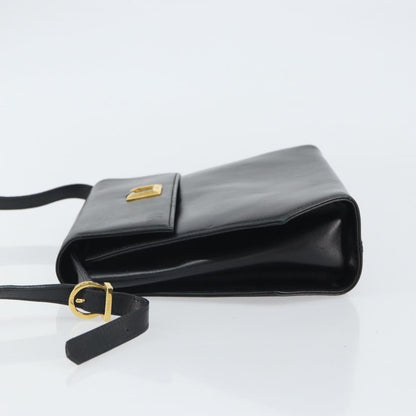 Salvatore Ferragamo Vintage Shoulder Bag Leather, BLACK, LEATHER, Shoulder bag