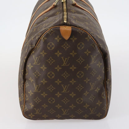 Louis Vuitton Keepall Bag Monogram Canvas, BROWN, CANVAS, Travel bag