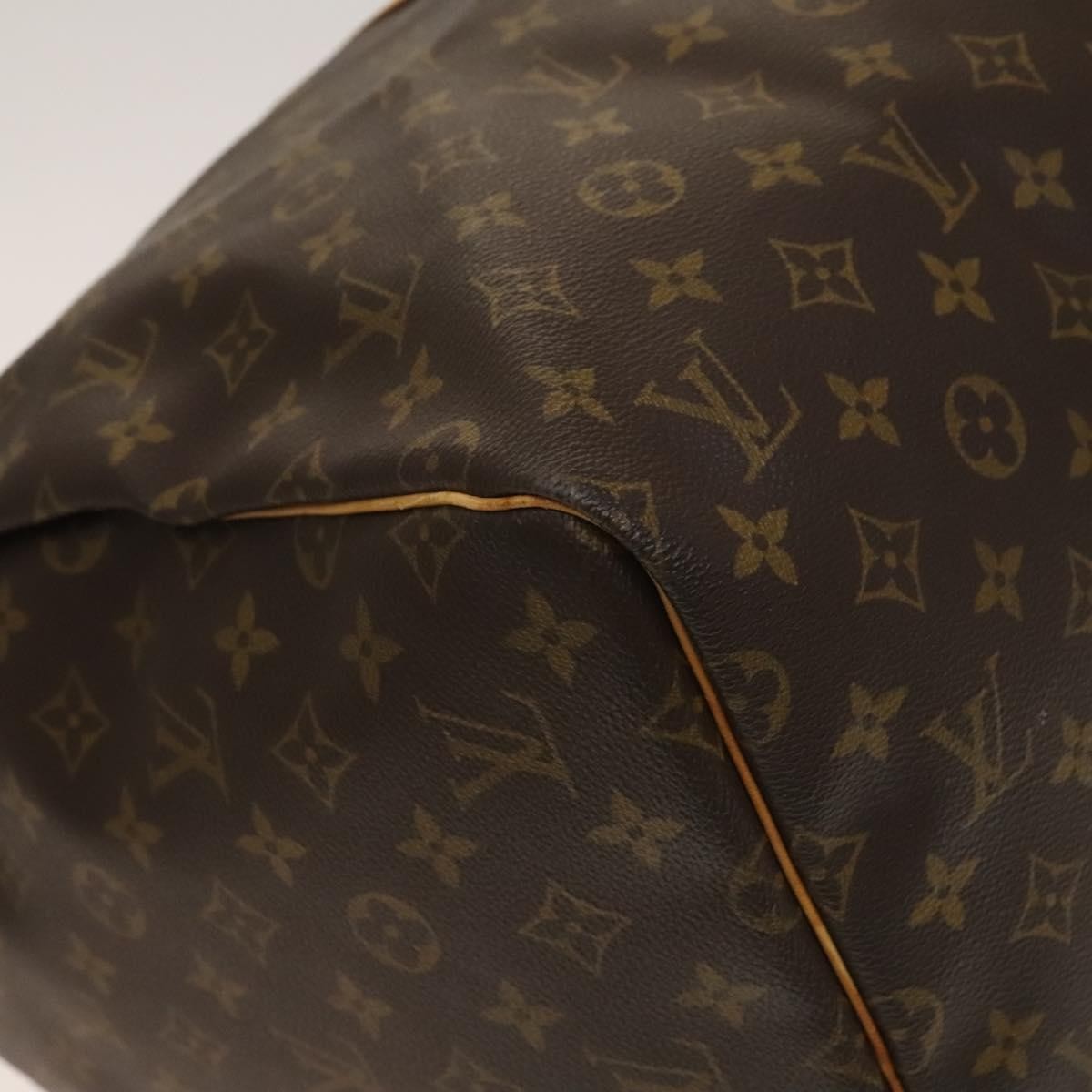 Louis Vuitton Keepall Bag Monogram Canvas, BROWN, CANVAS, Travel bag