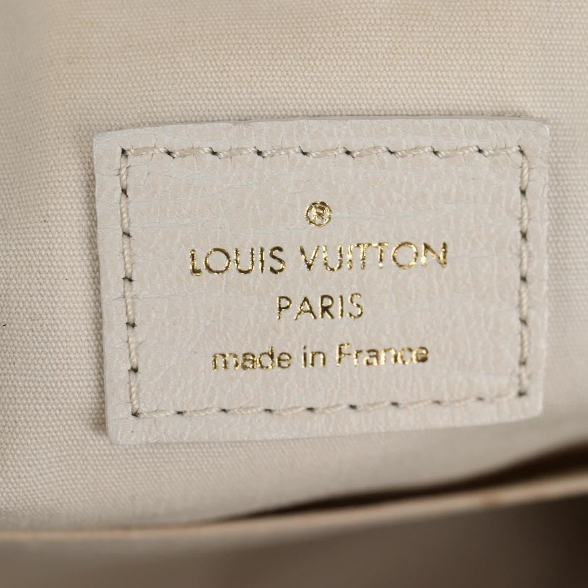 Louis Vuitton Marina Handbag Mini Lin Croisette, BEIGE, CANVAS, Handbag
