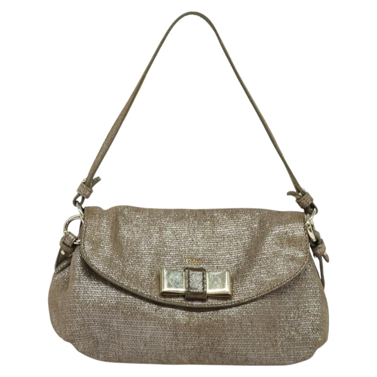 Chloe Lily Shoulder bag Leather, BEIGE, LEATHER, Shoulder bag