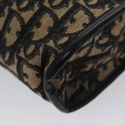 Christian Dior Vintage Trotter Shoulder Bag Canvas, NAVY, CANVAS, Shoulder bag