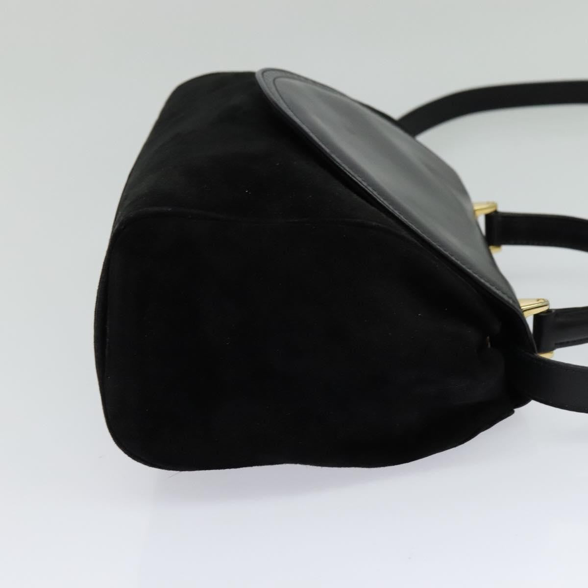 Salvatore Ferragamo Flap Handbag Leather, BLACK, LEATHER, Handbag