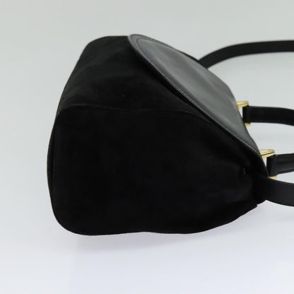 Salvatore Ferragamo Flap Handbag Leather, BLACK, LEATHER, Handbag