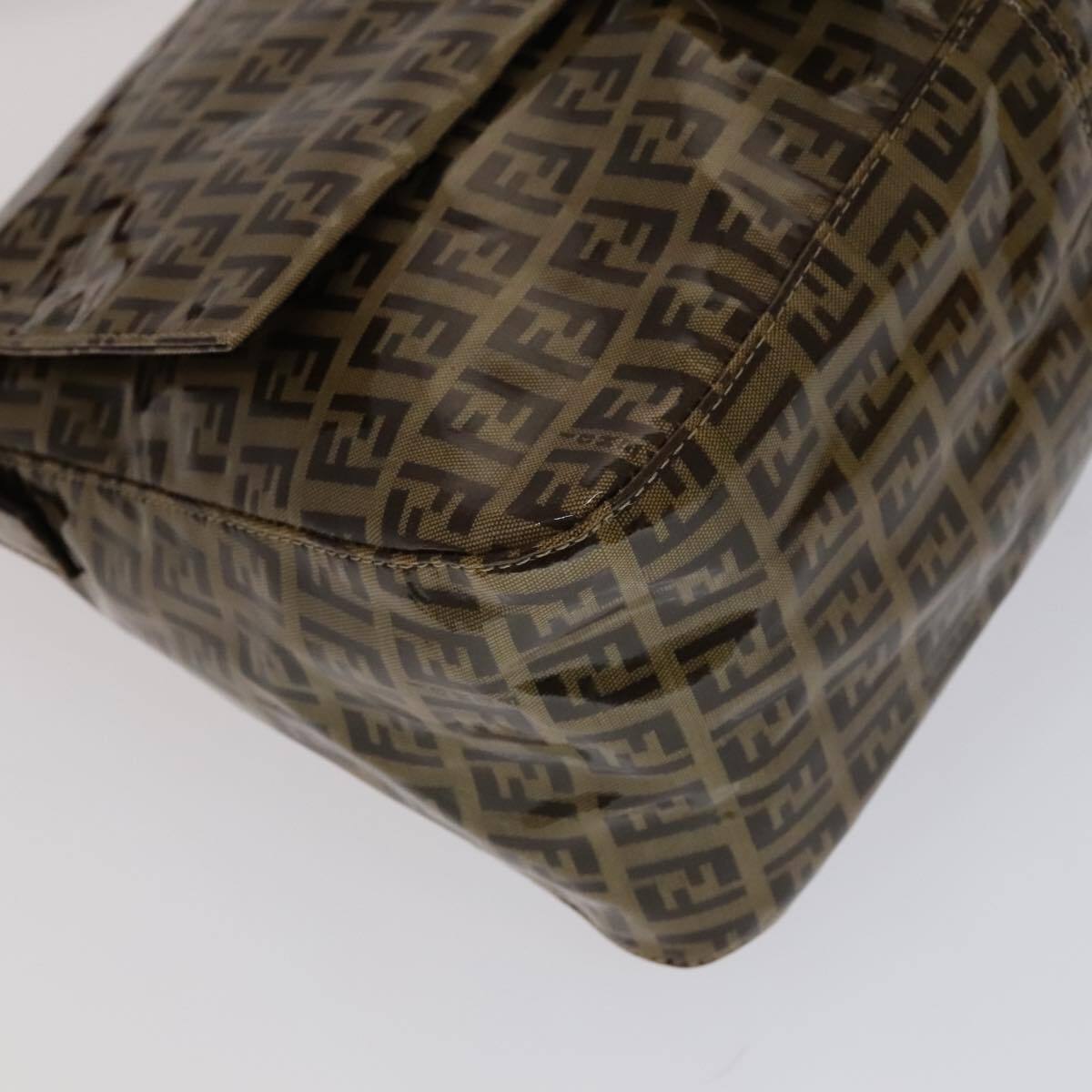 Fendi Mamma Baguette Zucca canvas, BROWN, CANVAS, Handbag