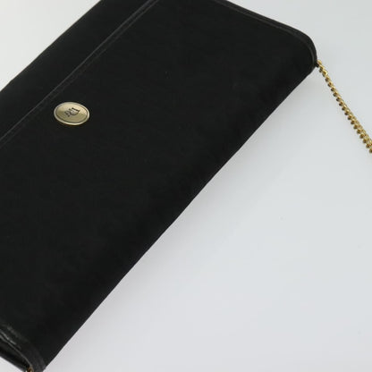 Christian Dior Vintage Trotter Crossbody Bag Canvas, BLACK, CANVAS, Shoulder bag