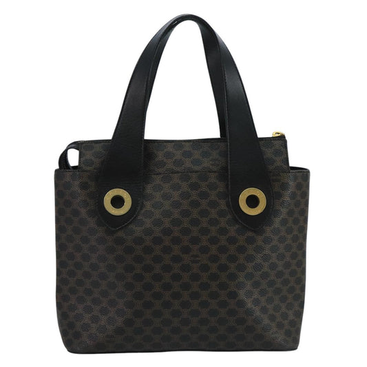 Celine C Macadam Handbag PVC Leather, Black, PVC, Handbag