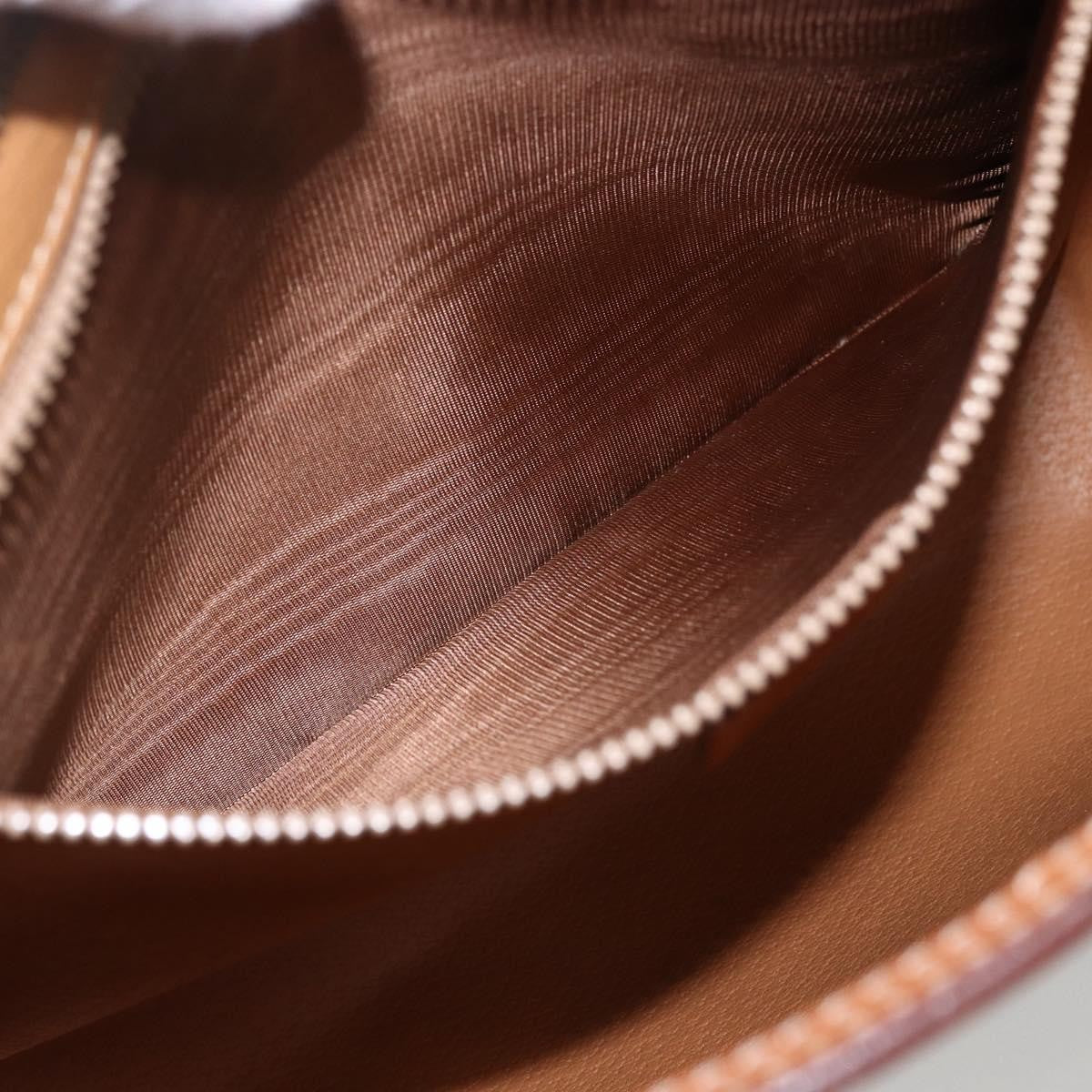 Celine Macadam Pochette Canvas, BROWN, PVC, Clutche & pouche