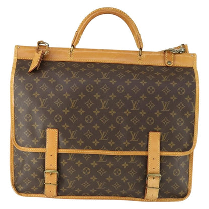 Louis Vuitton Sac Chasse Hunting Bag Monogram Canvas, BROWN, CANVAS, Travel bag