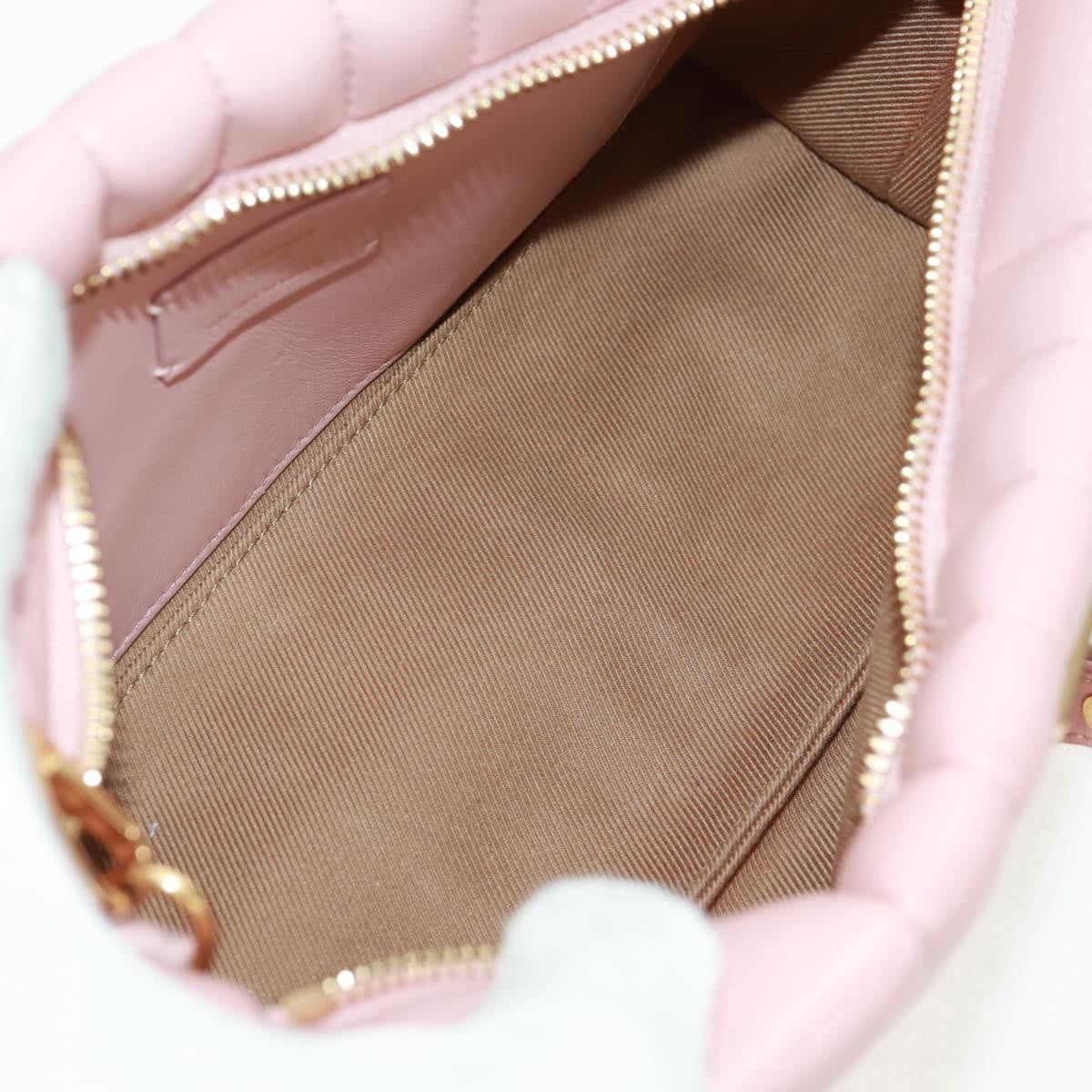 Burberry Lola Zip Shoulder Bag Quilted Leather, PINK, LEATHER, Shoulder bag