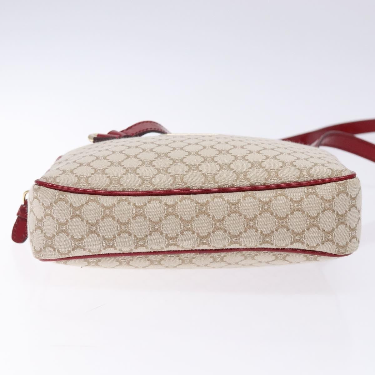 Celine Vintage Macadam Shoulder Bag Canvas, BEIGE, CANVAS, Shoulder bag