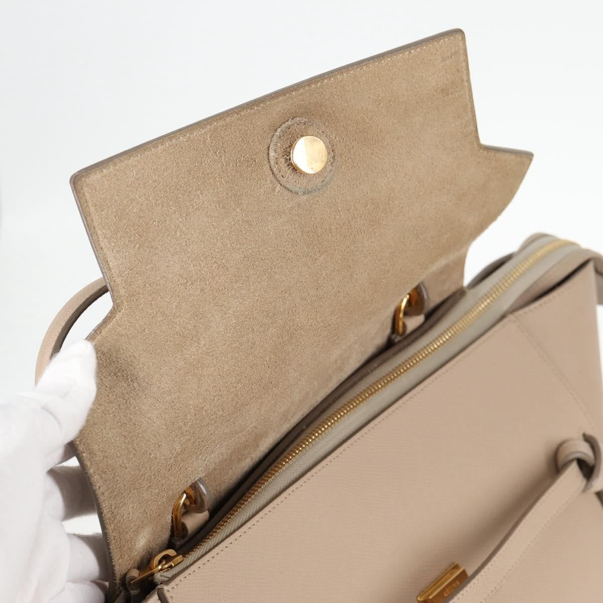 Celine Belt Bag Textured Leather, BEIGE, LEATHER, Handbag