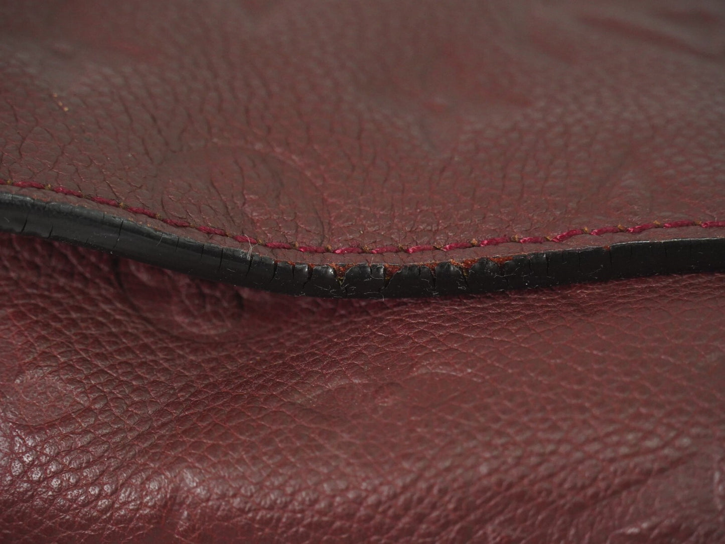 Louis Vuitton Lumineuse Handbag Monogram Empreinte Leather, BURGUNDY, LEATHER, Handbag