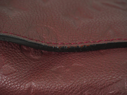 Louis Vuitton Lumineuse Handbag Monogram Empreinte Leather, BURGUNDY, LEATHER, Handbag