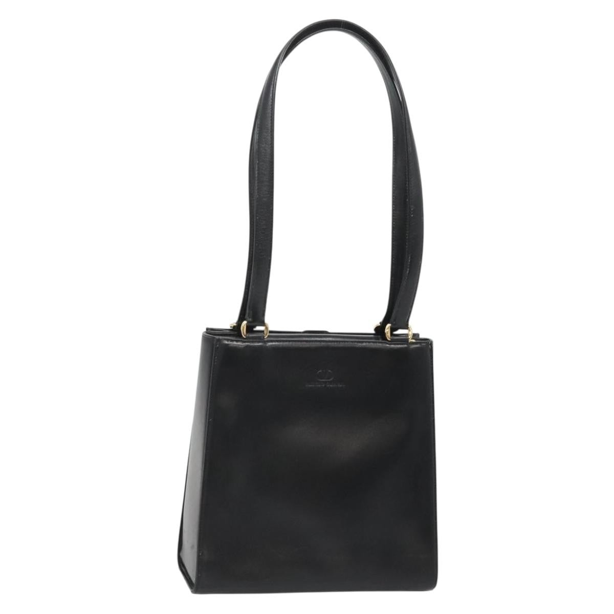 Valentino Garavani Vintage shoulder bag Leather, BLACK, LEATHER, Shoulder bag
