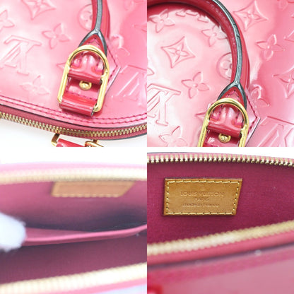 Louis Vuitton Alma Handbag Monogram Vernis, PINK, PATENT_LEATHER, Handbag