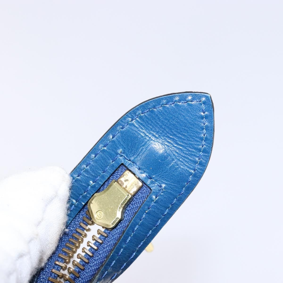 Louis Vuitton Saint Jacques Handbag Epi Leather, BLUE, LEATHER, Shoulder bag