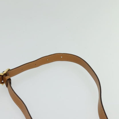 Celine Macadam Shoulder Bag Canvas, BEIGE, CANVAS, Shoulder bag