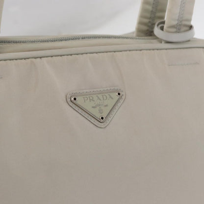 Prada Vintage Tote Nylon, WHITE, NYLON, Tote bag