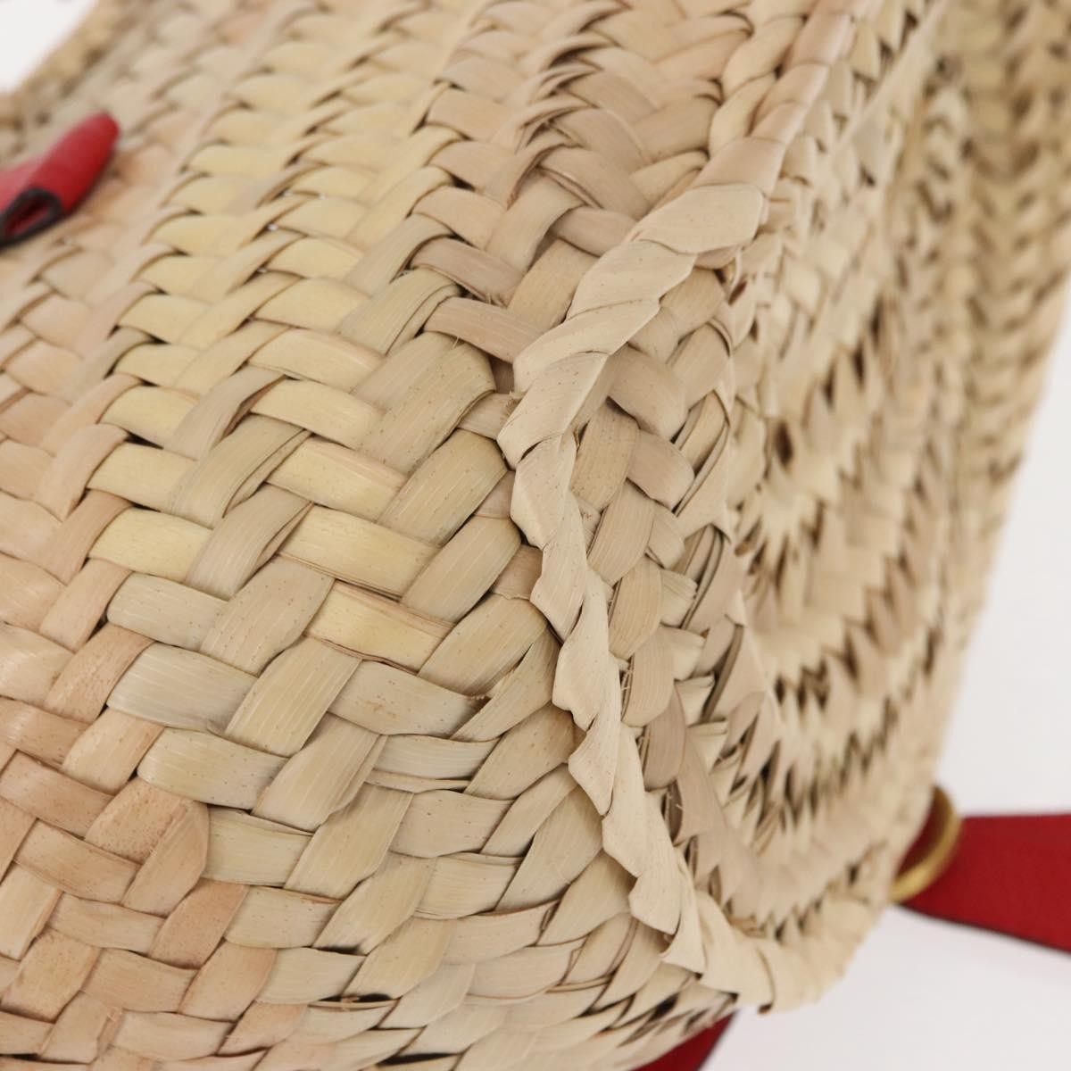 Chloe Marcie Basket Bag Raffia, BEIGE, WICKER, Handbag