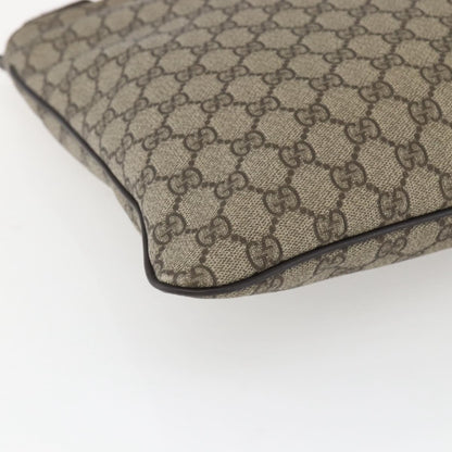 Gucci Zip Top Messenger Bag GG Coated Canvas, BEIGE, CANVAS, Shoulder bag