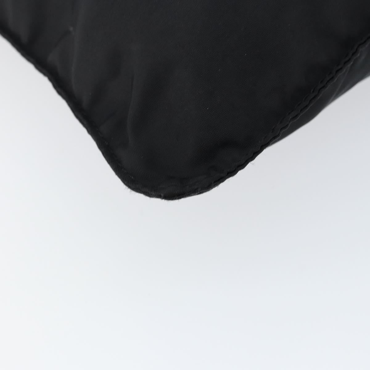 Prada Flat Messenger Bag Tessuto, BLACK, NYLON, Shoulder bag