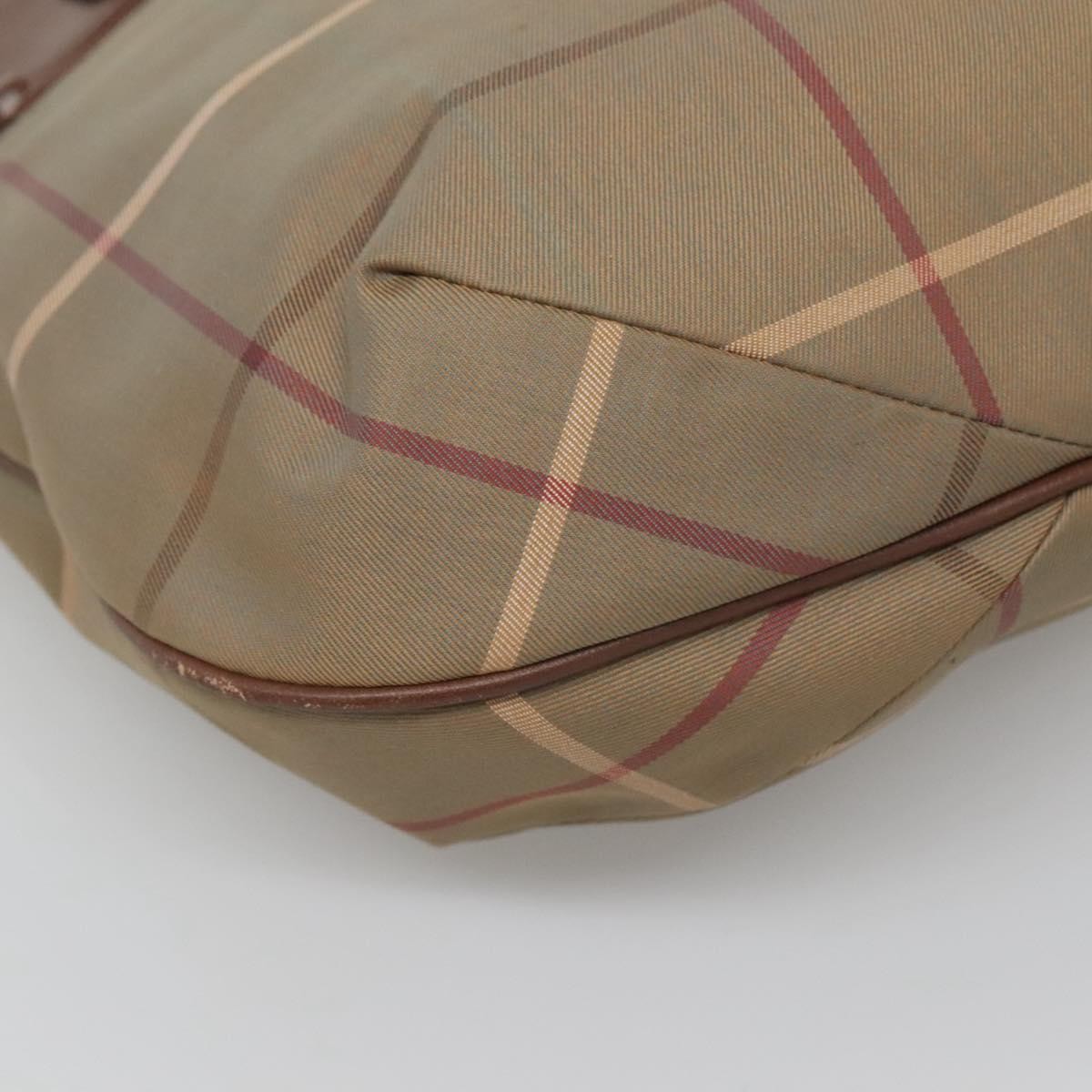 Burberry Nova check Shoulder bag Canvas, BEIGE, CANVAS, Shoulder bag