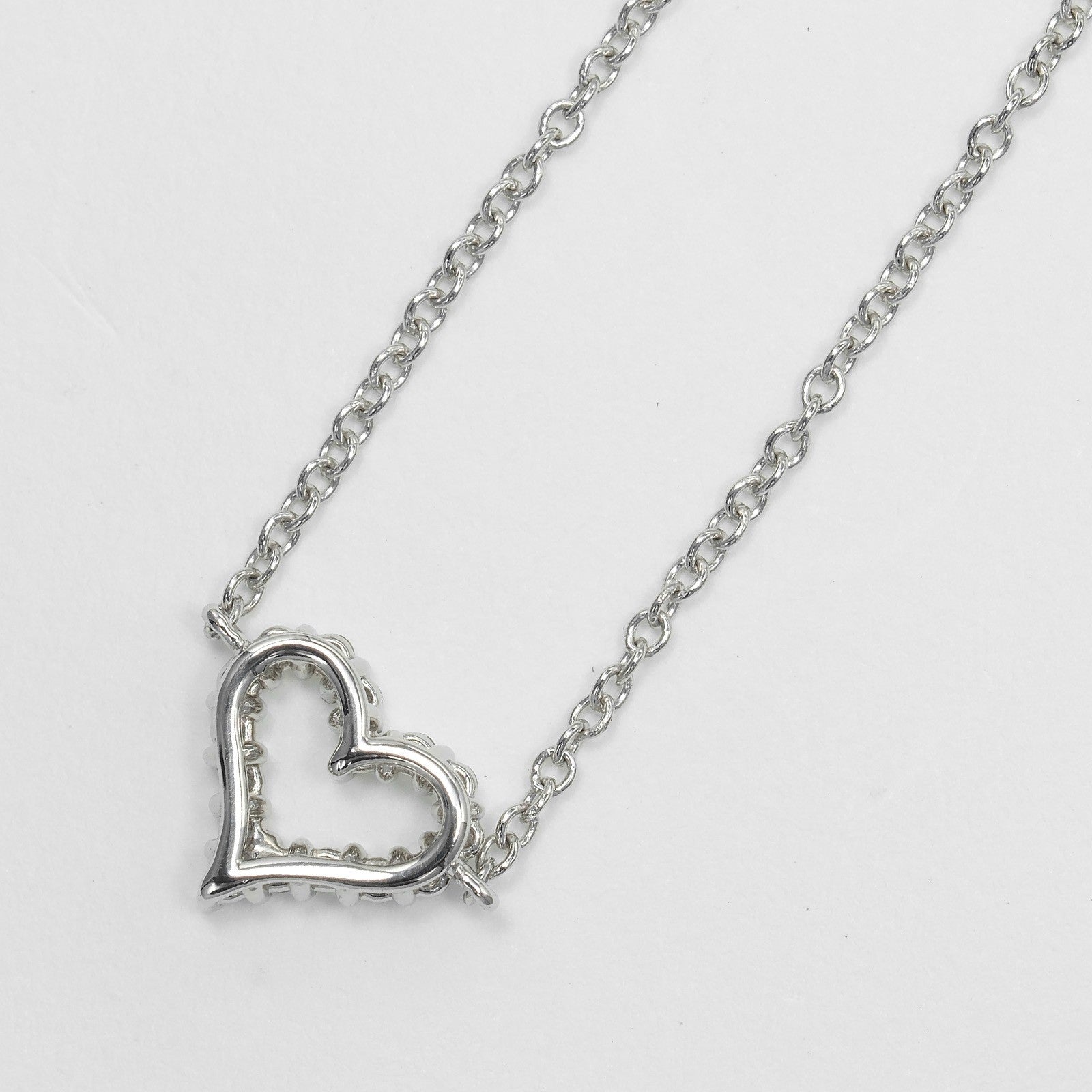 Tiffany & Co. Sentimental Heart Necklace Platinum, SILVER, PLATINUM, Necklace
