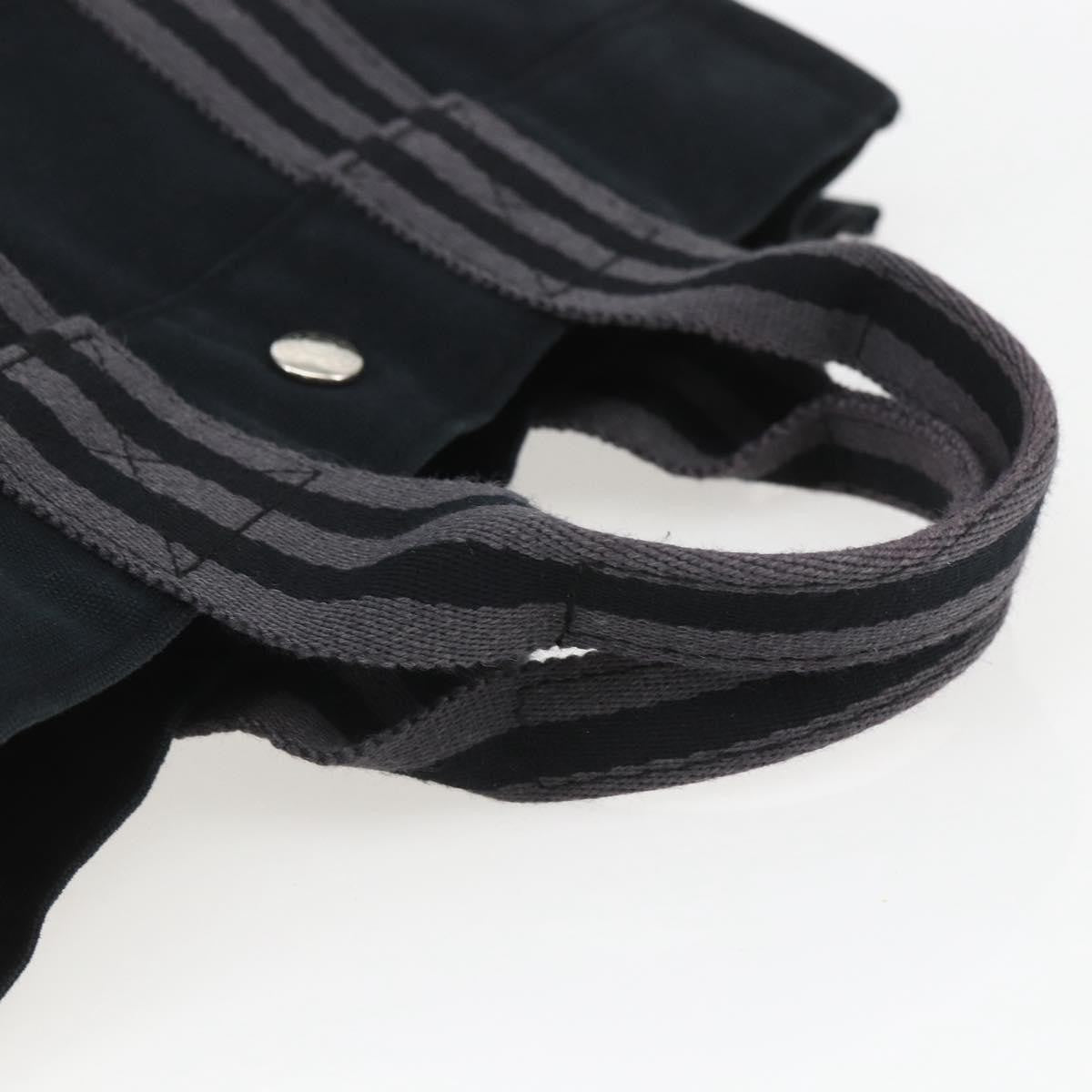 Hermes Fourre Tout Tote Canvas, BLACK, CANVAS, Tote bag