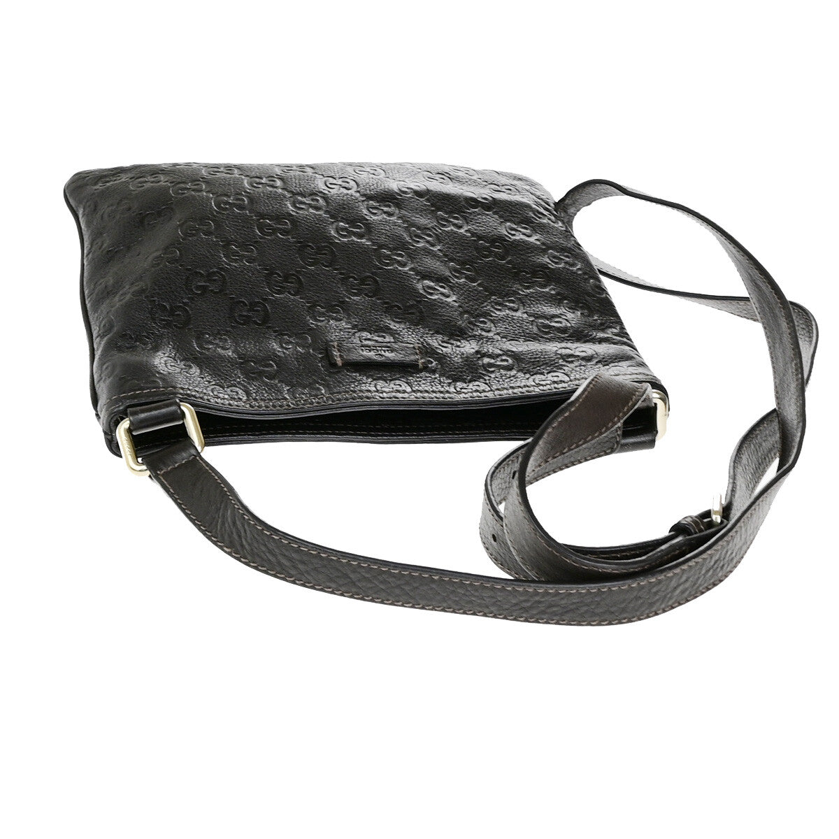 Gucci Guccissima Shoulder bag, Brown, Leather, Shoulder Bag