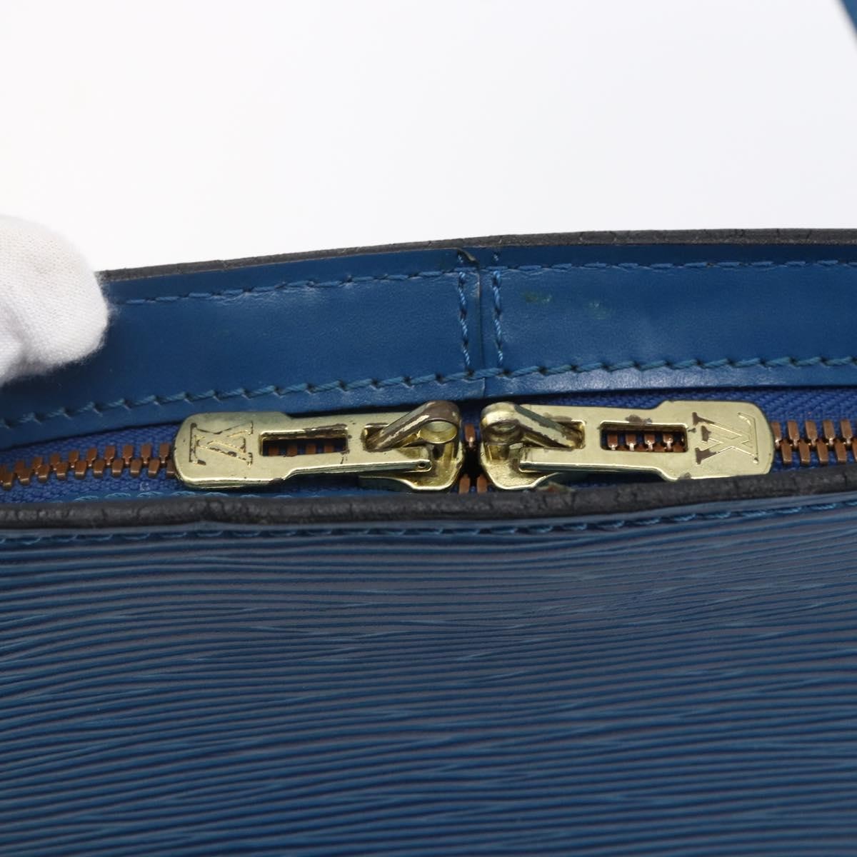 Louis Vuitton Lussac Handbag Epi Leather, BLUE, LEATHER, Shoulder bag