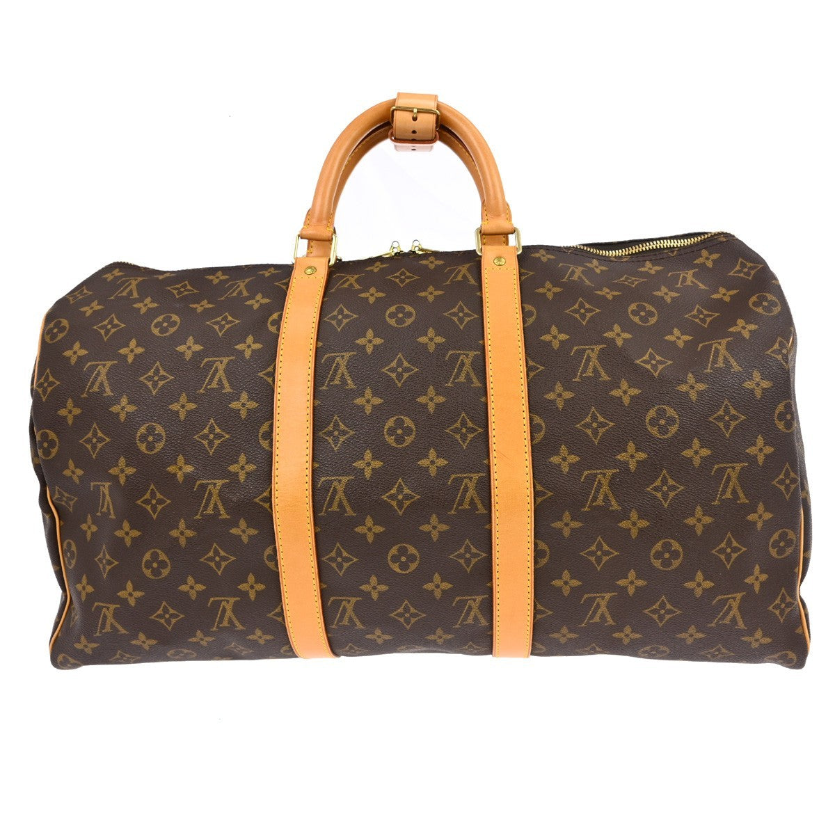 Louis Vuitton Keepall Bag Monogram Canvas, Brown, Canvas, Travel Bag