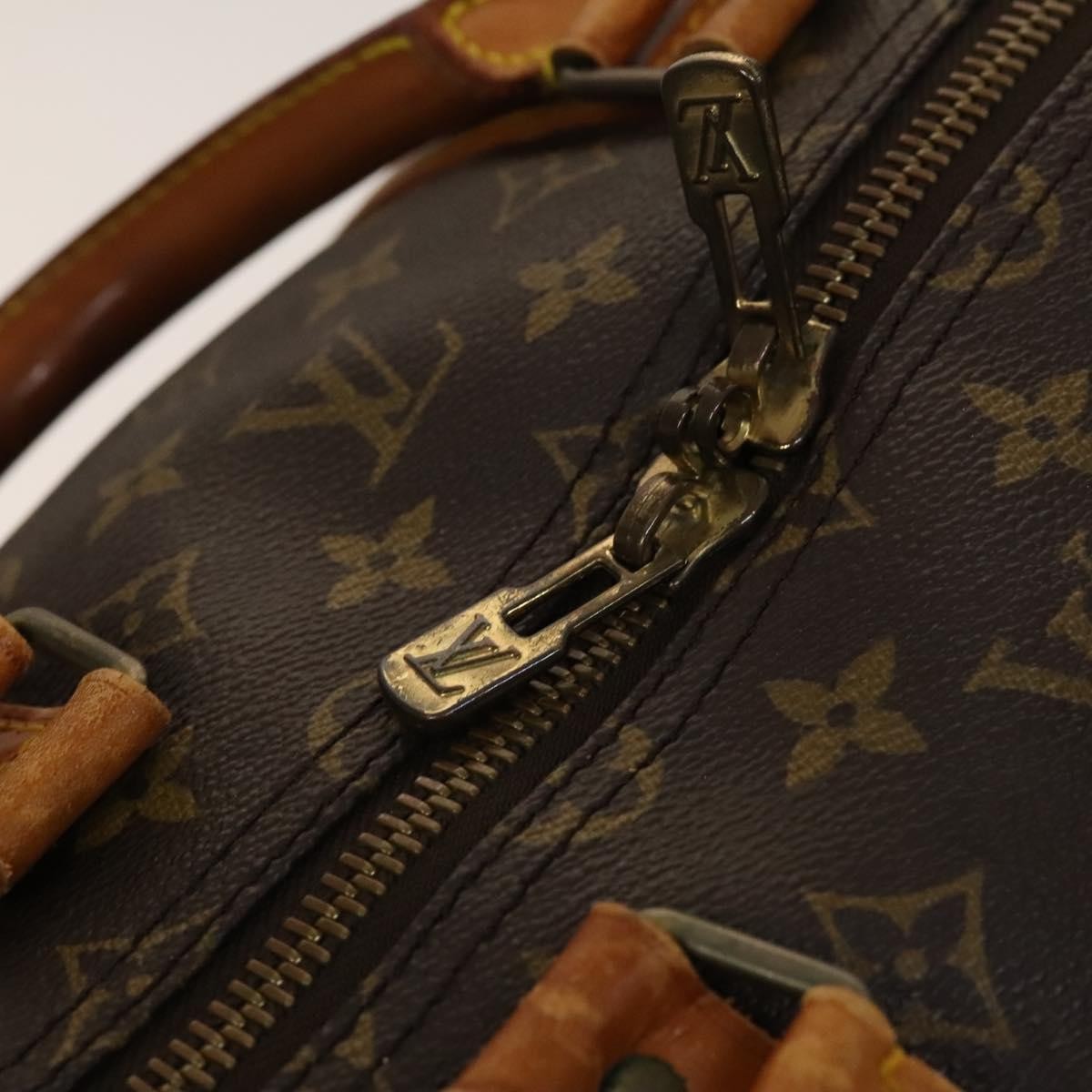 Louis Vuitton Keepall Bag Monogram Canvas, BROWN, CANVAS, Travel bag