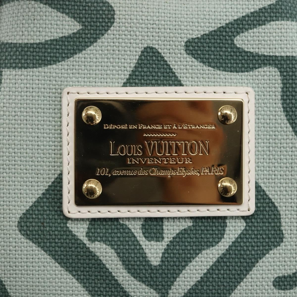 Louis Vuitton Tahitienne Cabas Canvas, GREEN, CANVAS, Tote bag