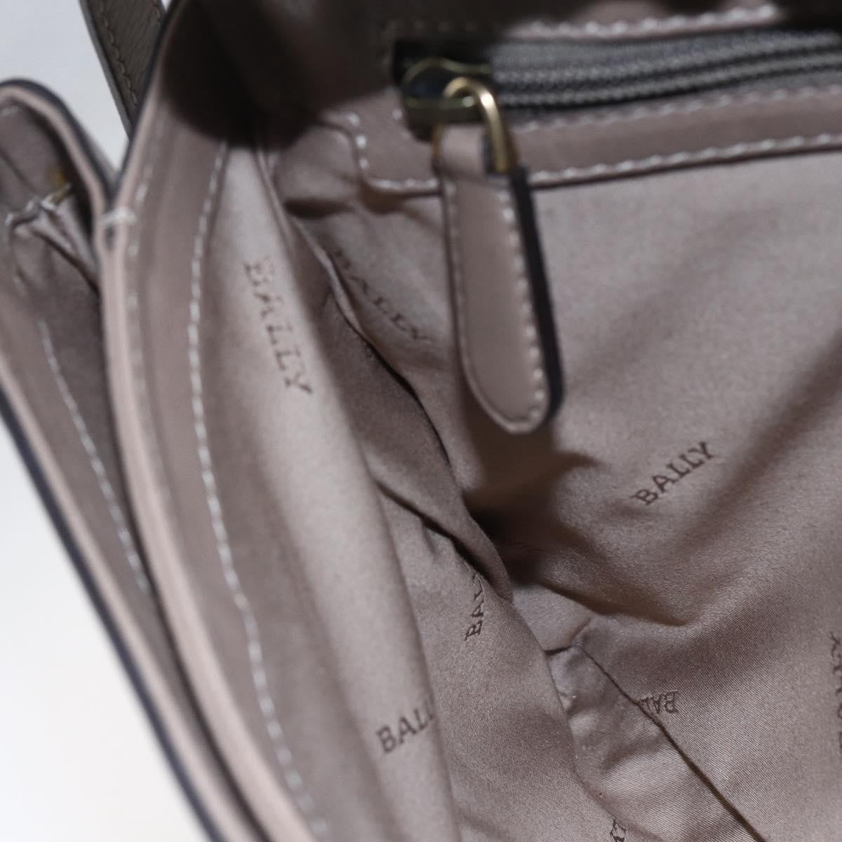 Bally Vintage Shoulder Bag Leather, BEIGE, LEATHER, Shoulder bag