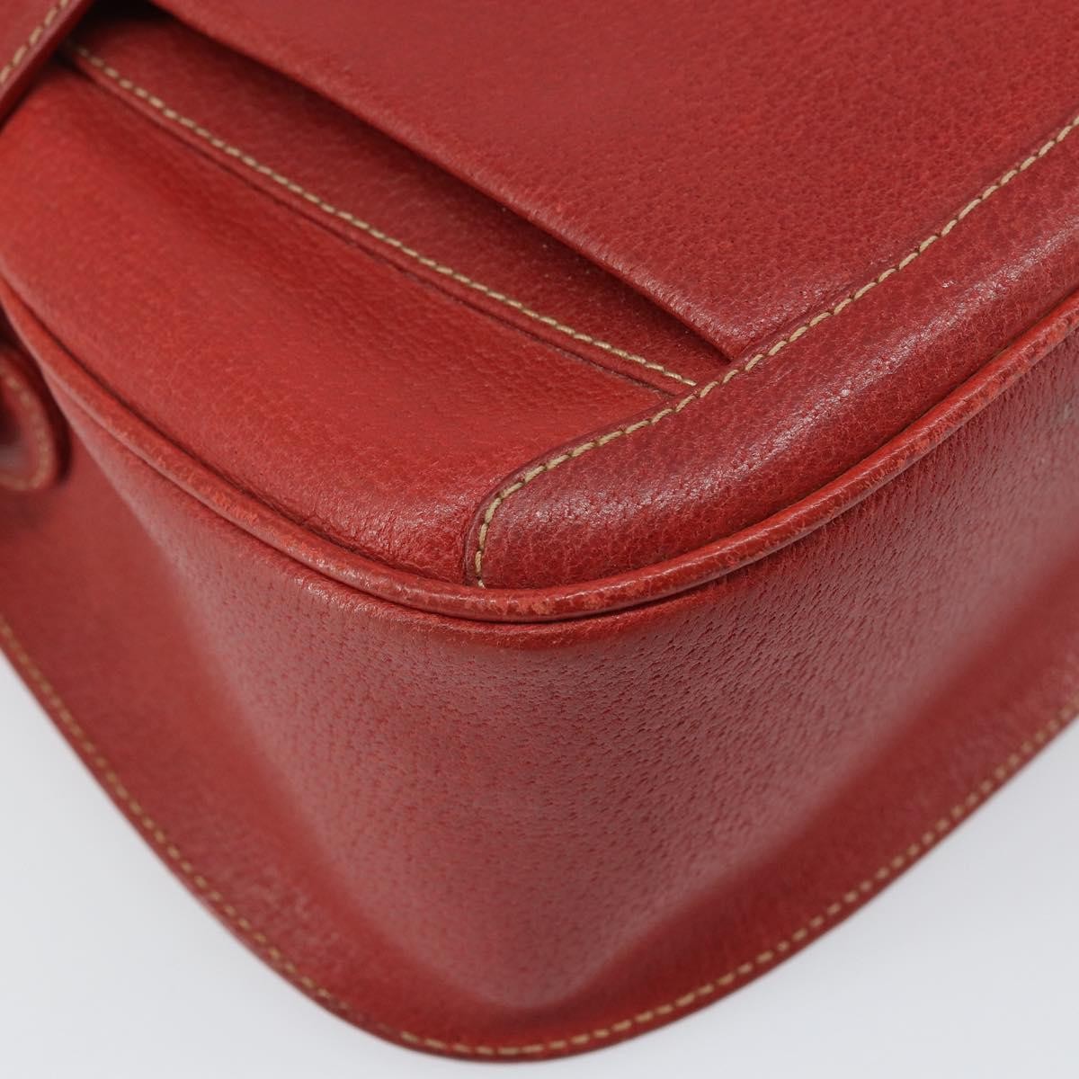 Gucci Vintage Shoulder Bag Leather, RED, LEATHER, Shoulder bag